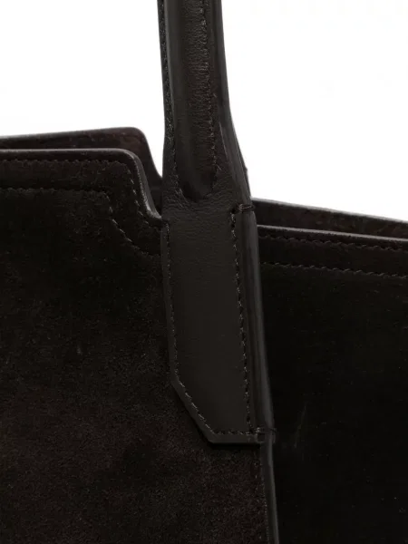 Τσάντα shopper Victoria Beckham σουέτ καφέ