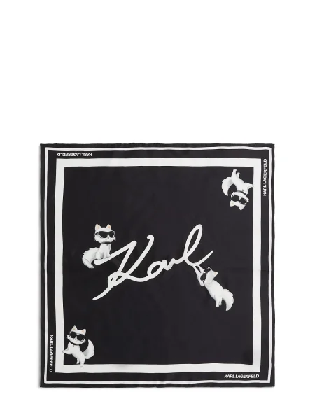 Šal Karl Lagerfeld crna