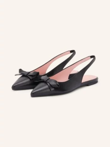 Pretty Ballerinas Baleriny Slingballerinas Coton schwarz czarne