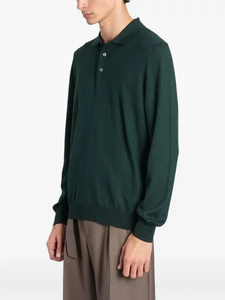 Lung tricou polo Tagliatore verde
