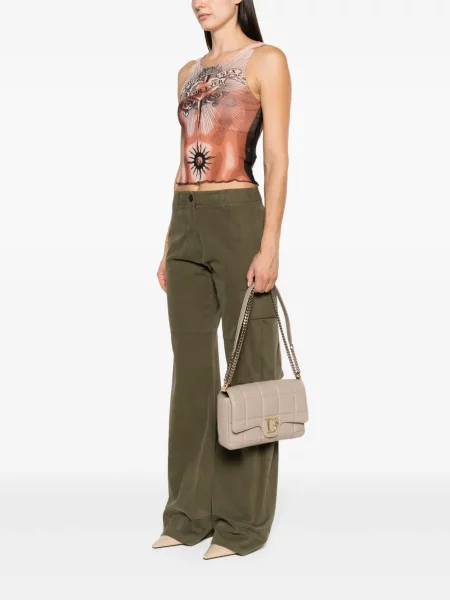 Kabelka Dsquared2 bez kostic šedá