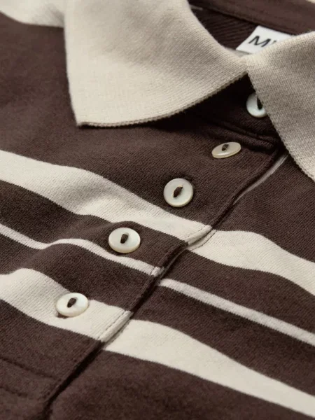 Scurt tricou polo Minimum maro