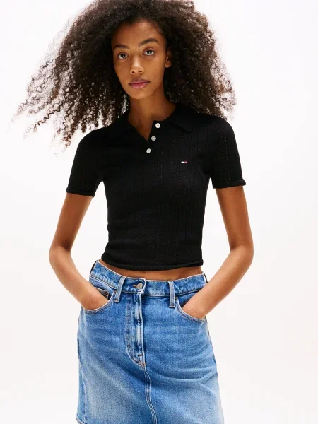Cropp pulover Tommy Jeans negru