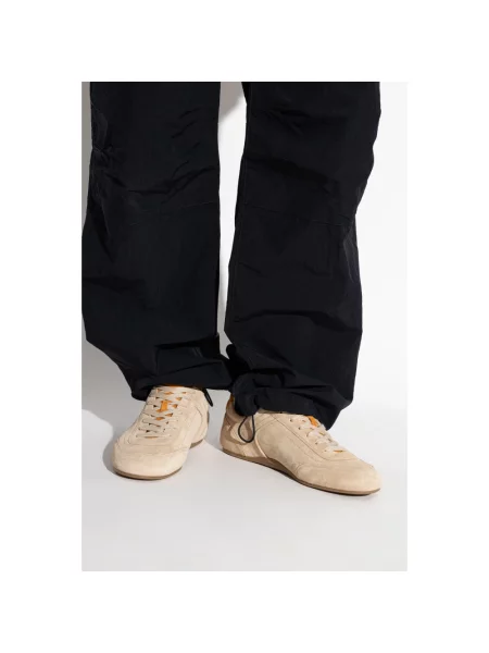 Sneakersy Burberry skórzane beżowe