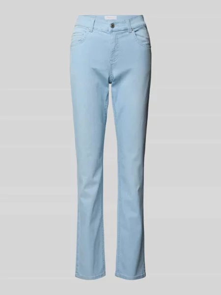 Jeansy o kroju slim fit z dodatkiem streczu model ‘Cici’ Angels