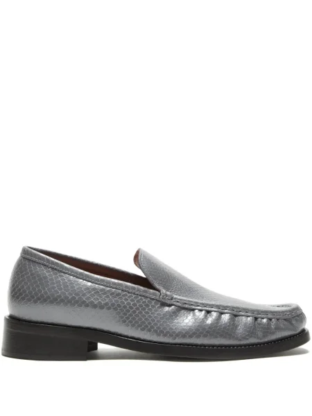 Pantofi loafer Acne Studios din piele gri