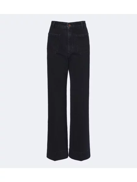 Blugi cu picior larg Victoria Beckham albastru