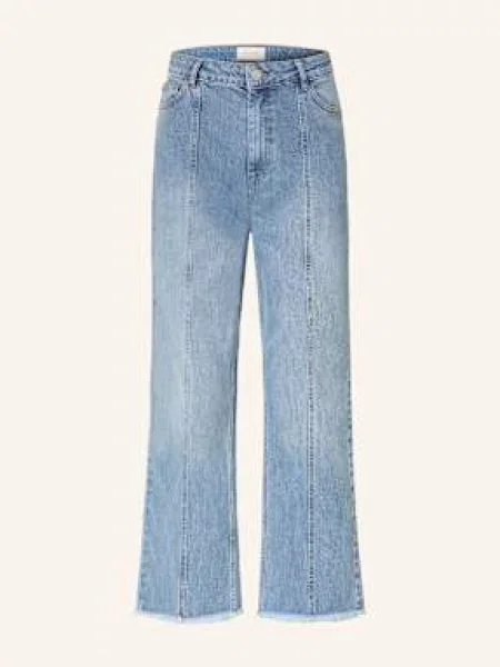 Msch Copenhagen Straight Džíny Mscheli Ada blue mid blue wash modré