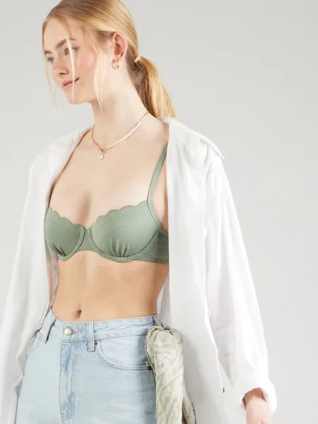 Hunkemöller Bikini felső Scallop pasztellzöld
