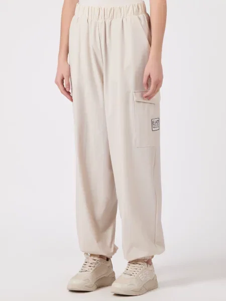 Брюки Ea7 Emporio Armani бежевые