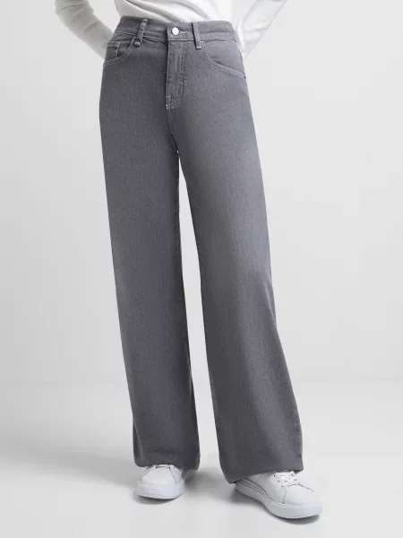 Широкі джинси Emporio Armani сірий