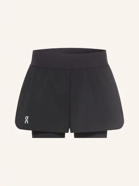 On Tenisové Šortky 2 V 1 Court černá