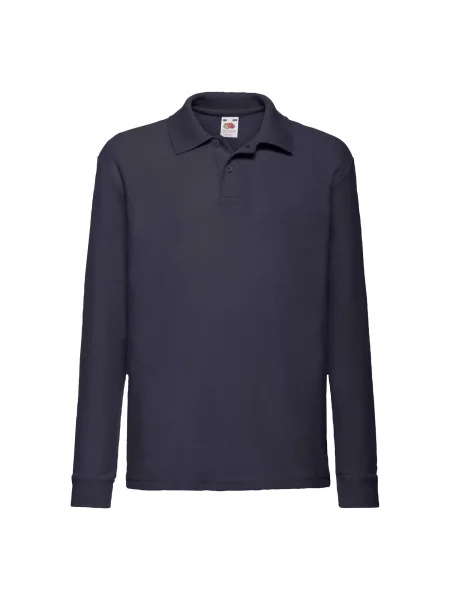 Tricou polo copii Fruit Of The Loom albastru
