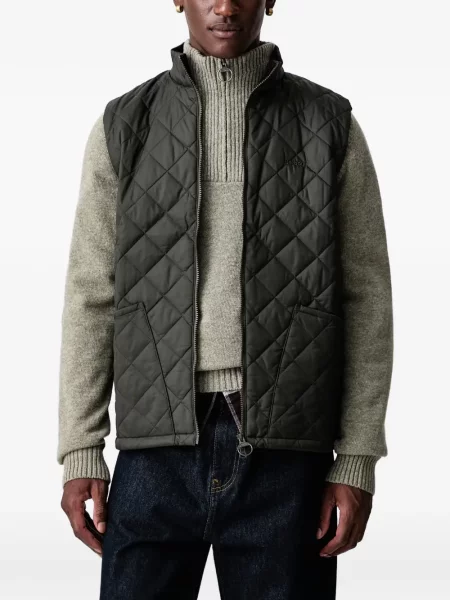 Matlasat vestă Barbour verde