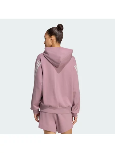 BLUZA Z KAPTUREM I 3 PASKAMI ADIDAS KIT biała