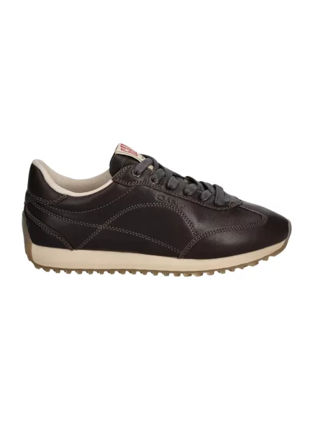 Sneakersy Gant skórzane brązowe