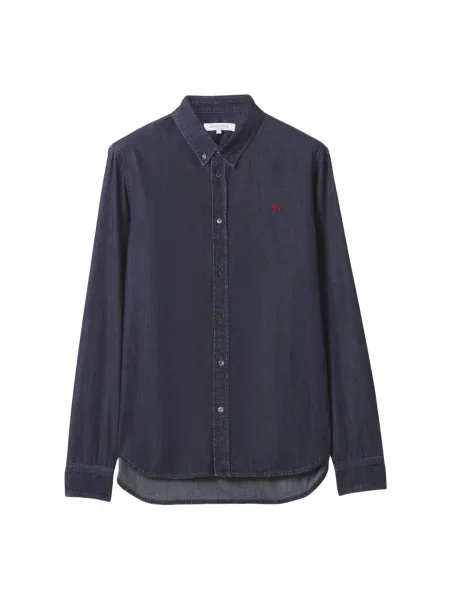 Koszula Maison Kitsune casual niebieska