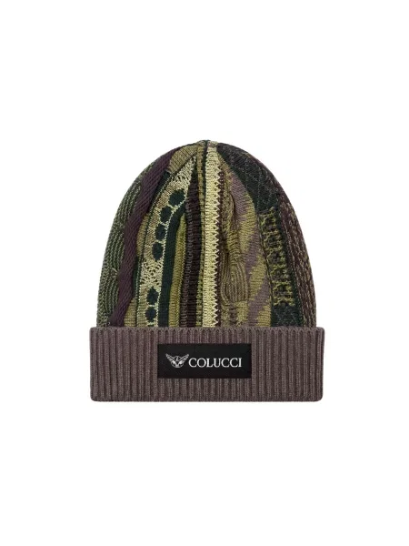 Colucci Căciulă maro / oliv / pin / pastel verde