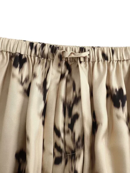 Pantaloni Into The East de mătase