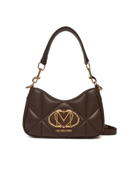 Crossbody kabelka Love Moschino hnedá