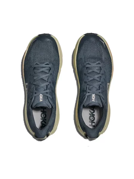 Lniane sneakersy Hoka niebieskie
