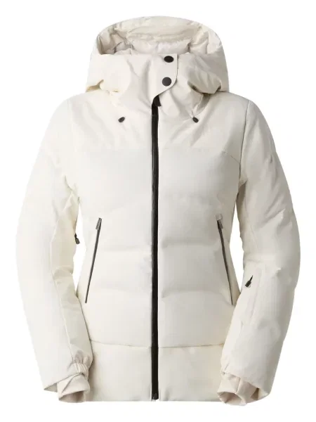 Geacă cu puf The North Face cu glugă alb