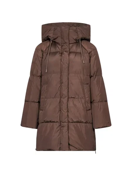 Palton Weekend Max Mara cu glugă maro