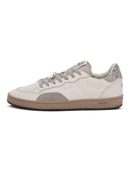Pantofi Sun68 streetstyle alb