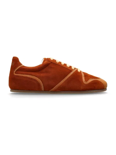 Sneakersy Moschino zamszowe brązowe