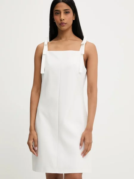 Answear Lab rochie mini drept alb