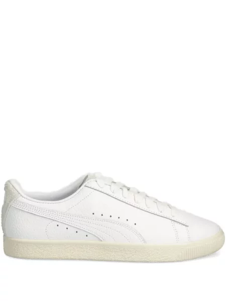 Sneakerși Puma Clyde din piele alb