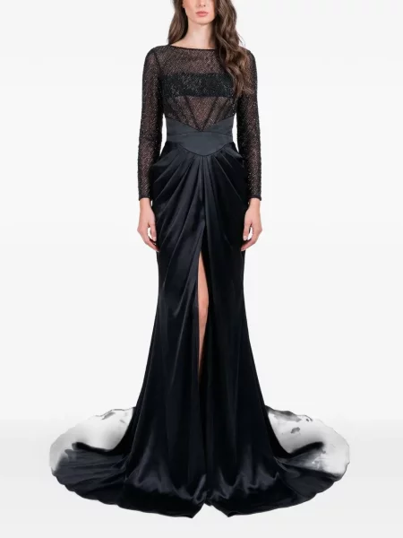 Rochie Gattinolli By Marwan cu broderie negru