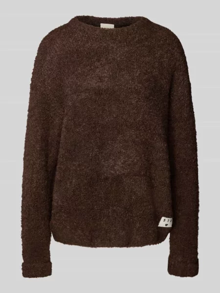 Sweter o kroju relaxed fit z dodatkiem wełny model ‘Larisa’ Ichi
