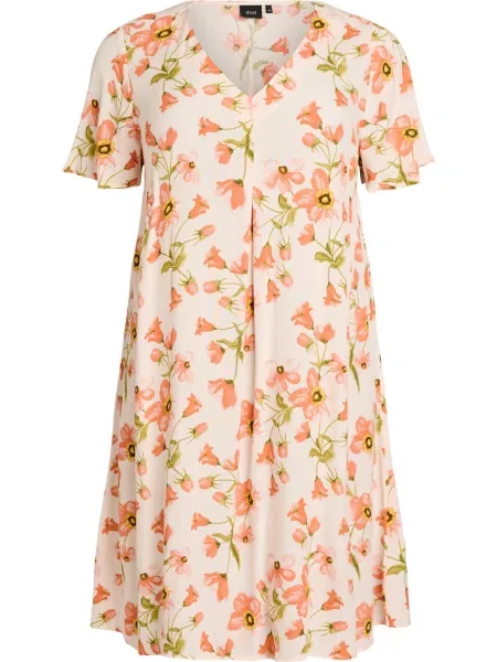 Zizzi Rochie Bella / verde kiwi / roz pitaya / roz pastel galben