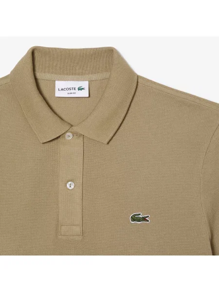 Поло Lacoste бежевое