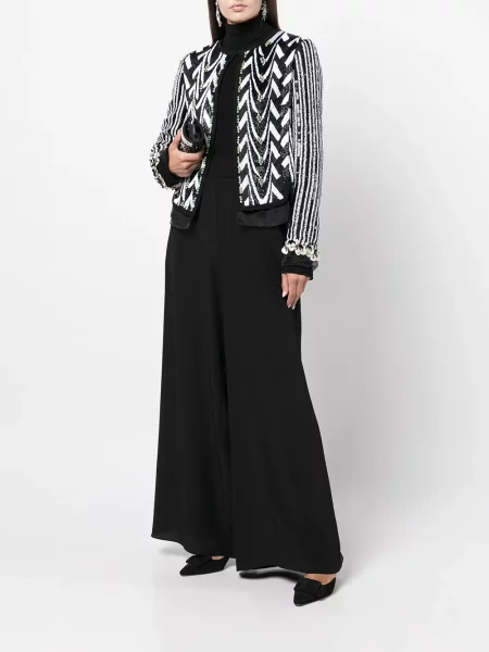 Bunda Giambattista Valli s flitry černá
