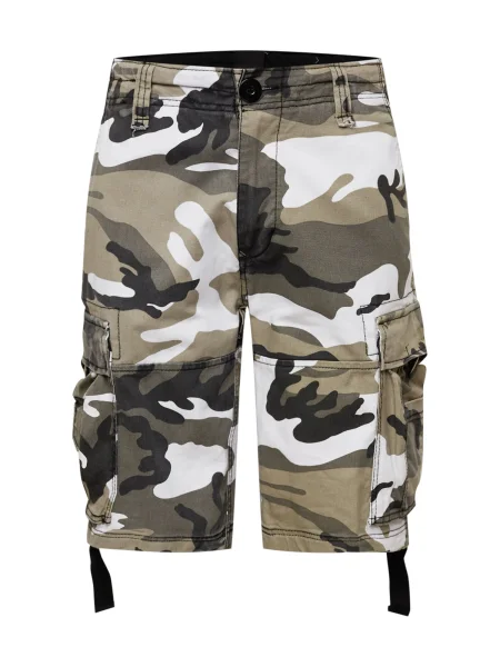 Pantaloni scurți cargo Brandit cu model camuflaj retro gri