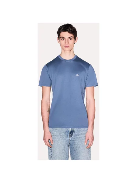 Koszulka z krótkim rękawem Armani Exchange Logo AX S niebieski