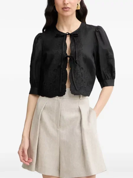 Cămașă Twinset de in negru