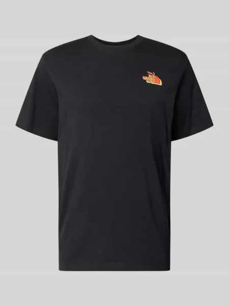 T-shirt o kroju regular fit z nadrukiem z motywem na tyle The North Face czarna