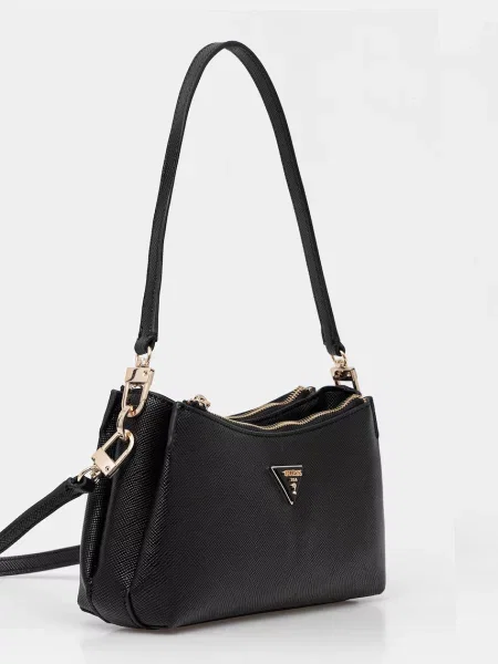 Geanta crossbody Guess din piele negru