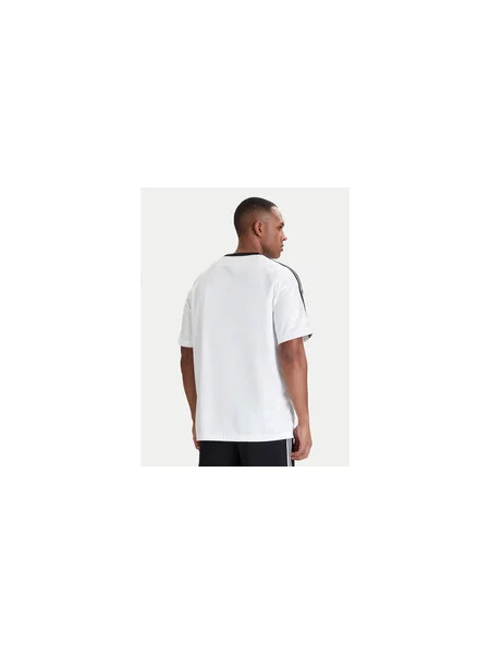 Adidas Majica adicolor Jacquard Loose Fit bela