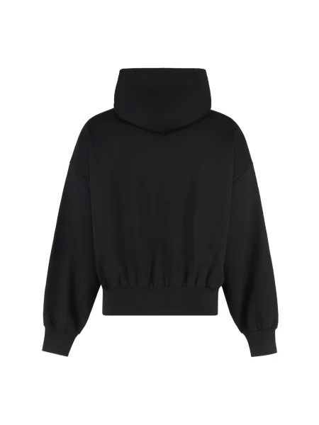 Bluza z kapturem Dolce And Gabbana z kapturem z nadrukiem czarna