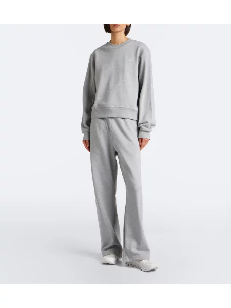Hanorac Adidas By Stella Mccartney din jerseu gri