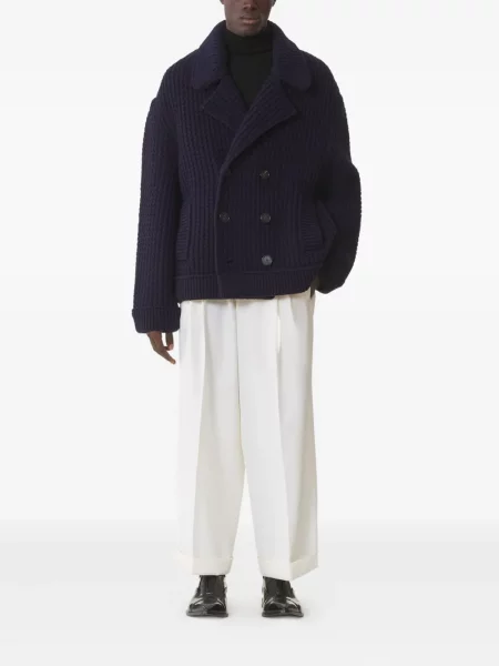 Cardigan Lanvin cu două rânduri de nasturi albastru