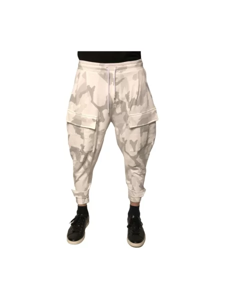 Spodnie cargo Dolce And Gabbana białe