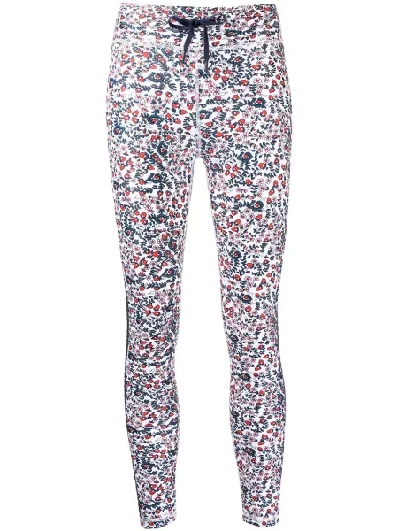 Pantaloni The Upside cu model floral alb