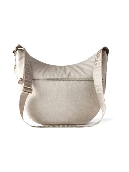 Torebka skórzana Borbonese skórzana beżowa