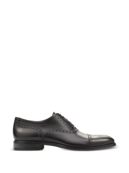 Brogues Lottusse din țesătură twill negru