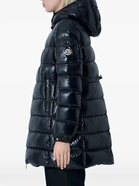 Geacă Moncler cu glugă albastru